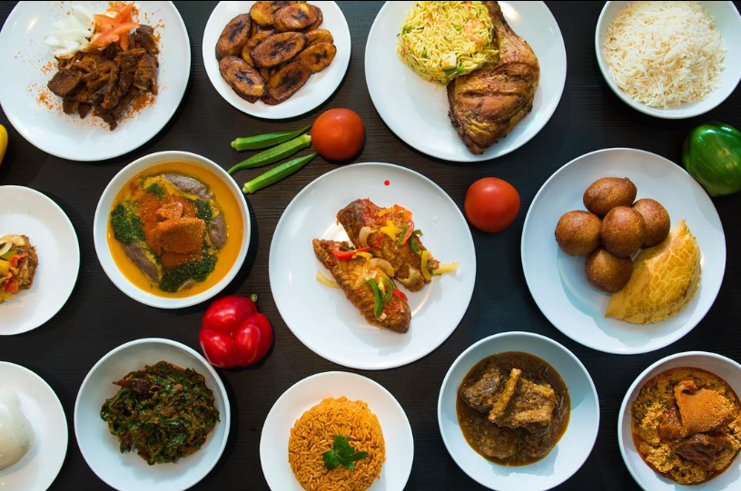 Plates of Nigerian Food